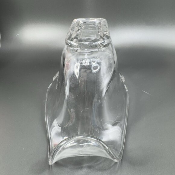 Heisey Glass Scroll Droop End Wing Oval Centerpiece Bowl Manganese 365nm UV Glow - Picture 12 of 16